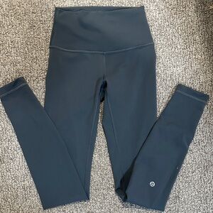 Lululemon High-Waisted Leggings in Dark Gray